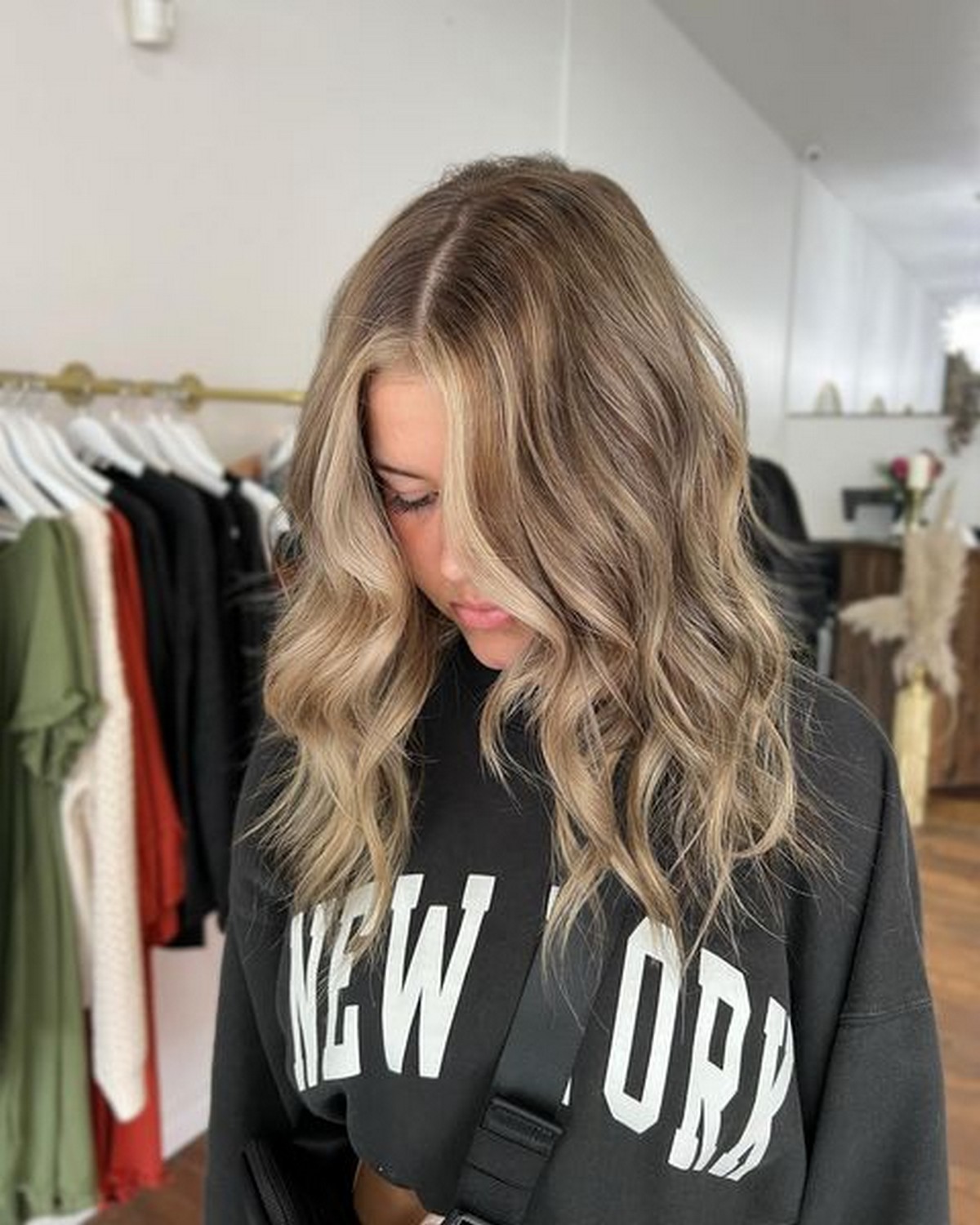 Dark Blonde Hair With Streaks Of Sandy Blonde