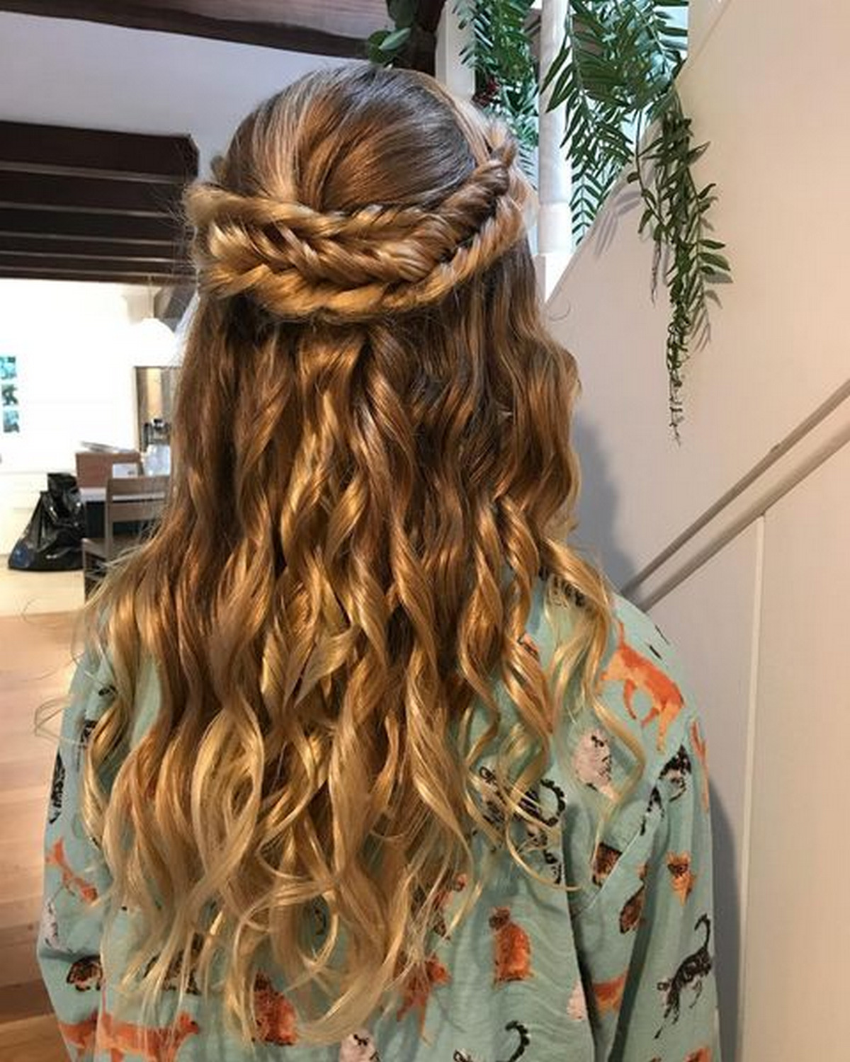 Fishtail Half-Up Half-Down