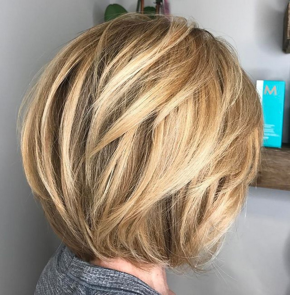 Rounded Bob With Dimensional Layers