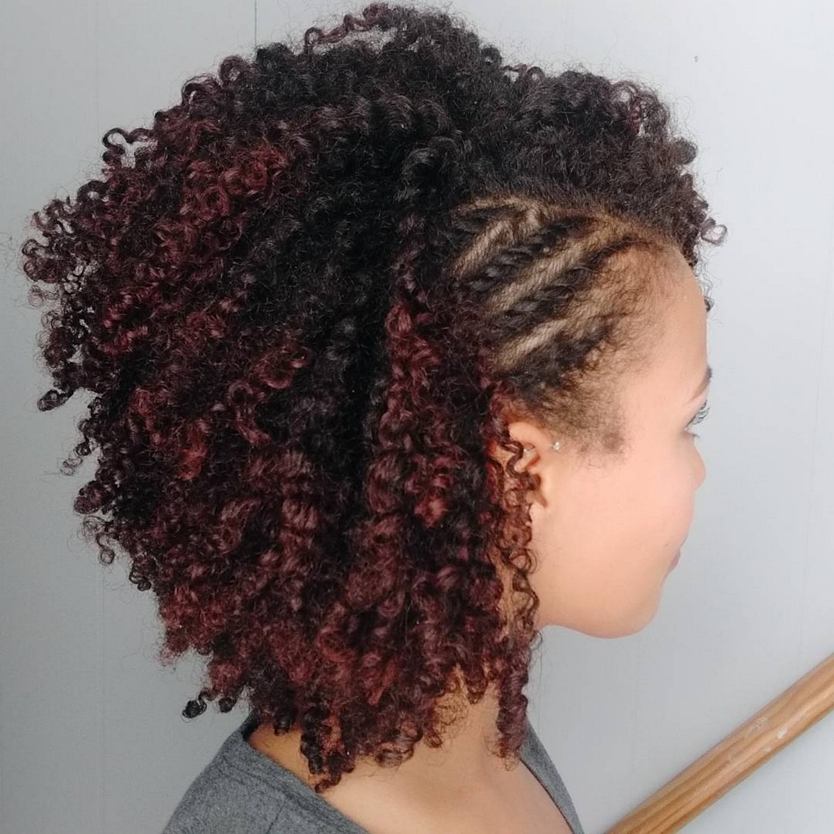 Natural Twisted Up Hairstyle