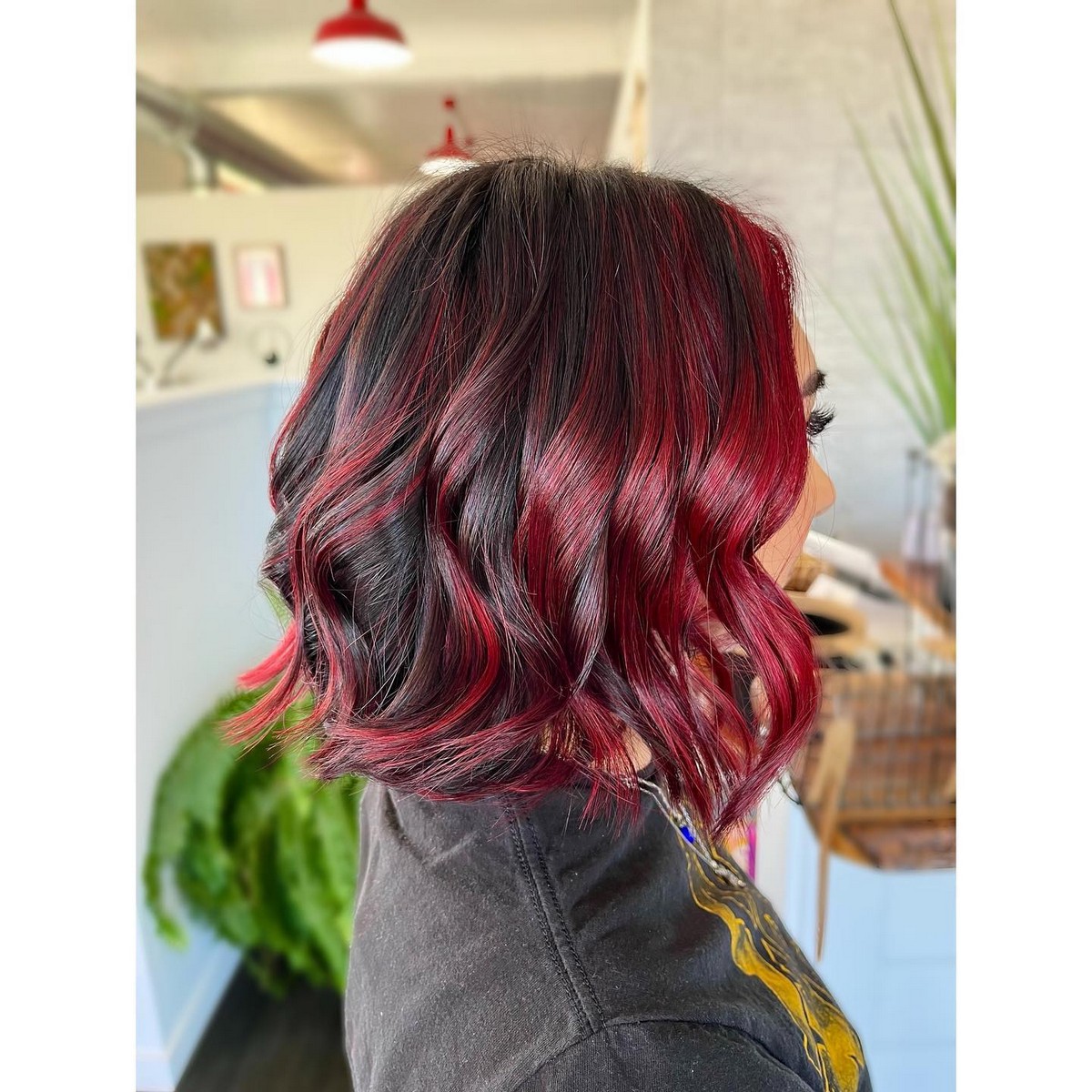 Burgundy Balayage