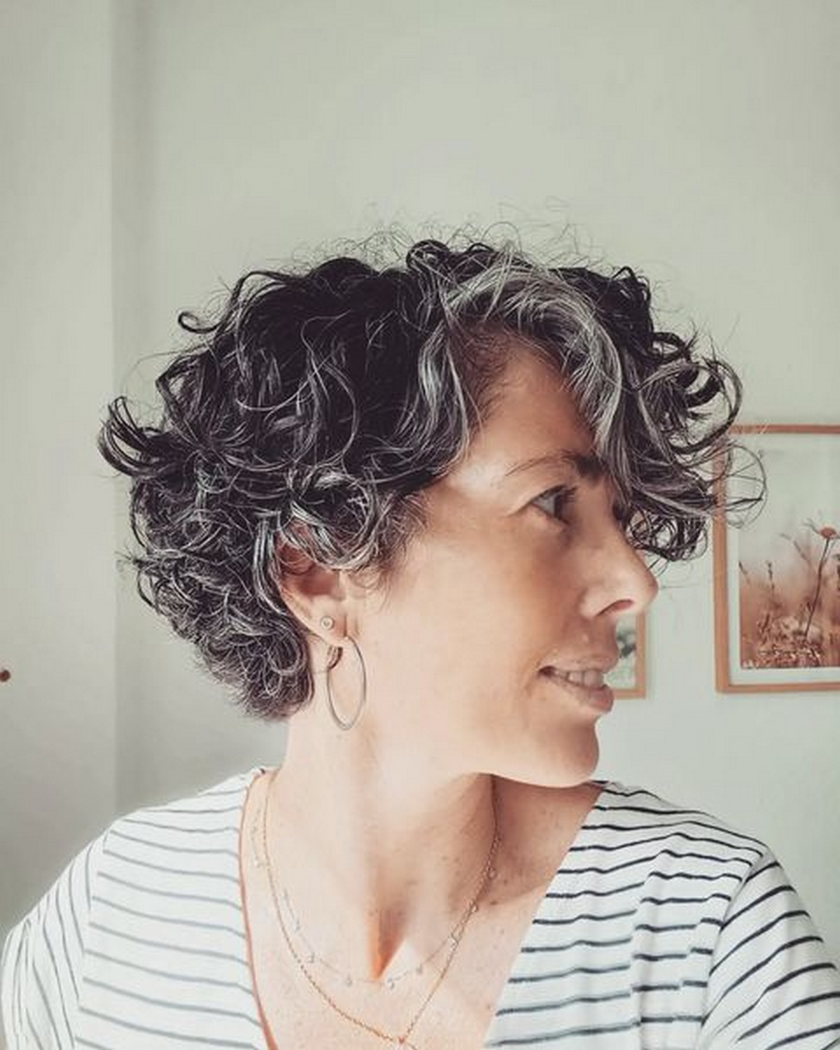 Natural Curly Short Cut