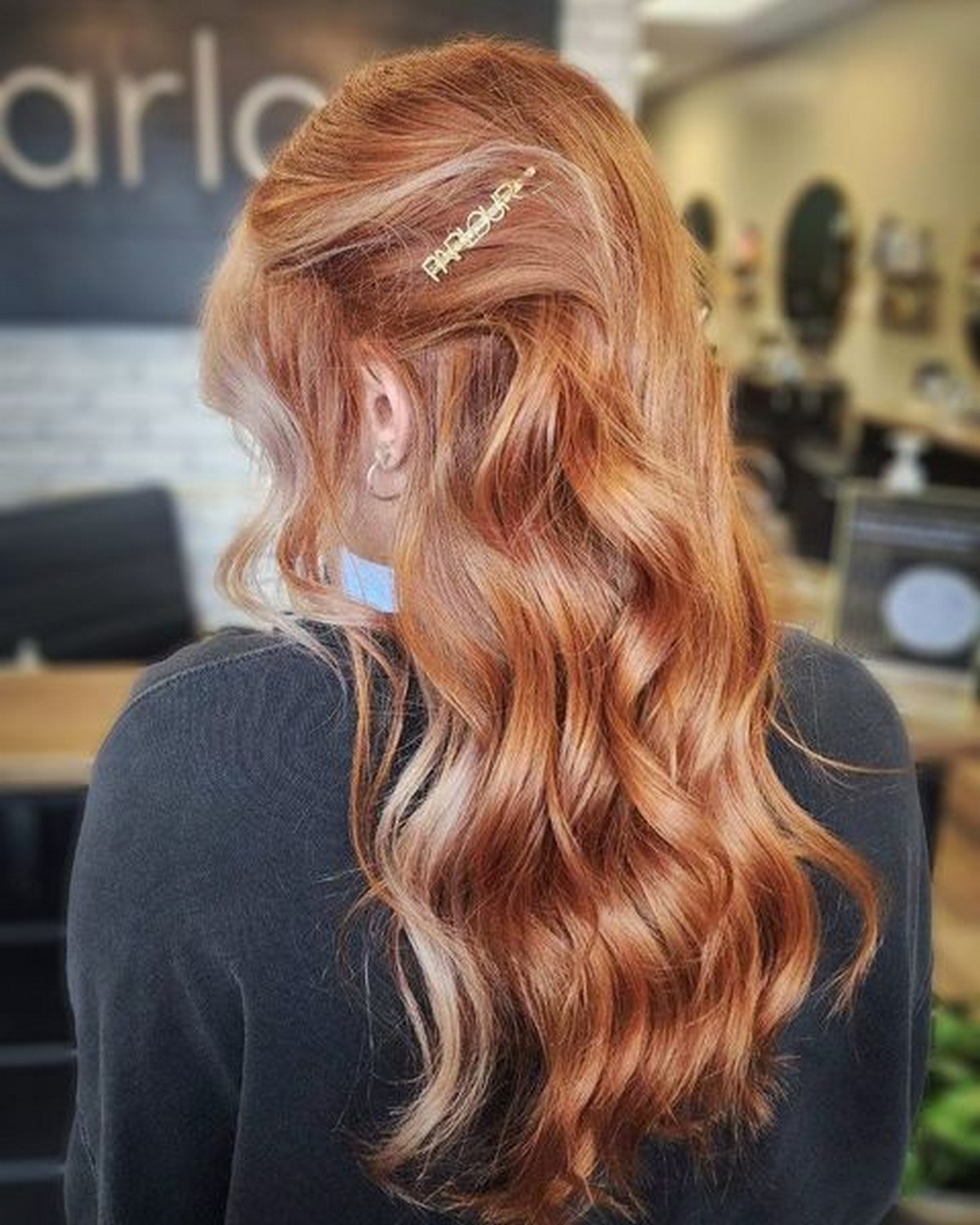 Red And Blonde Highlights With Ginger