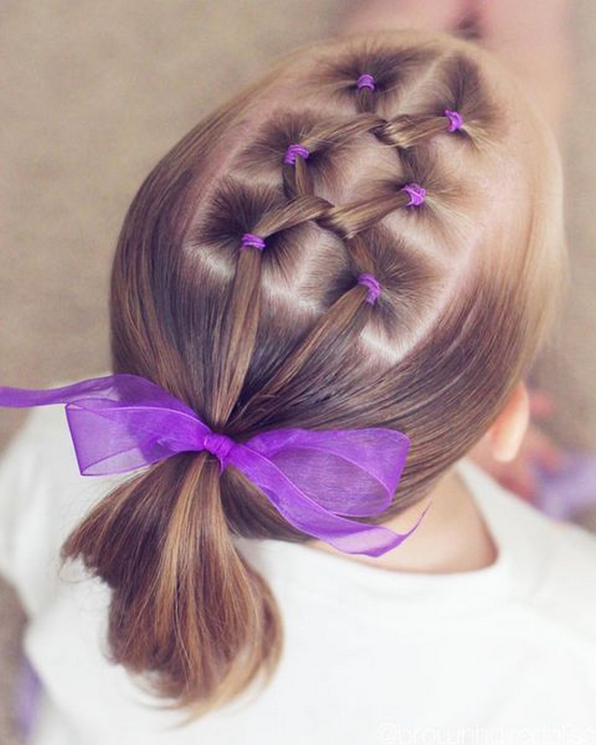 Tied Mini Ponytails