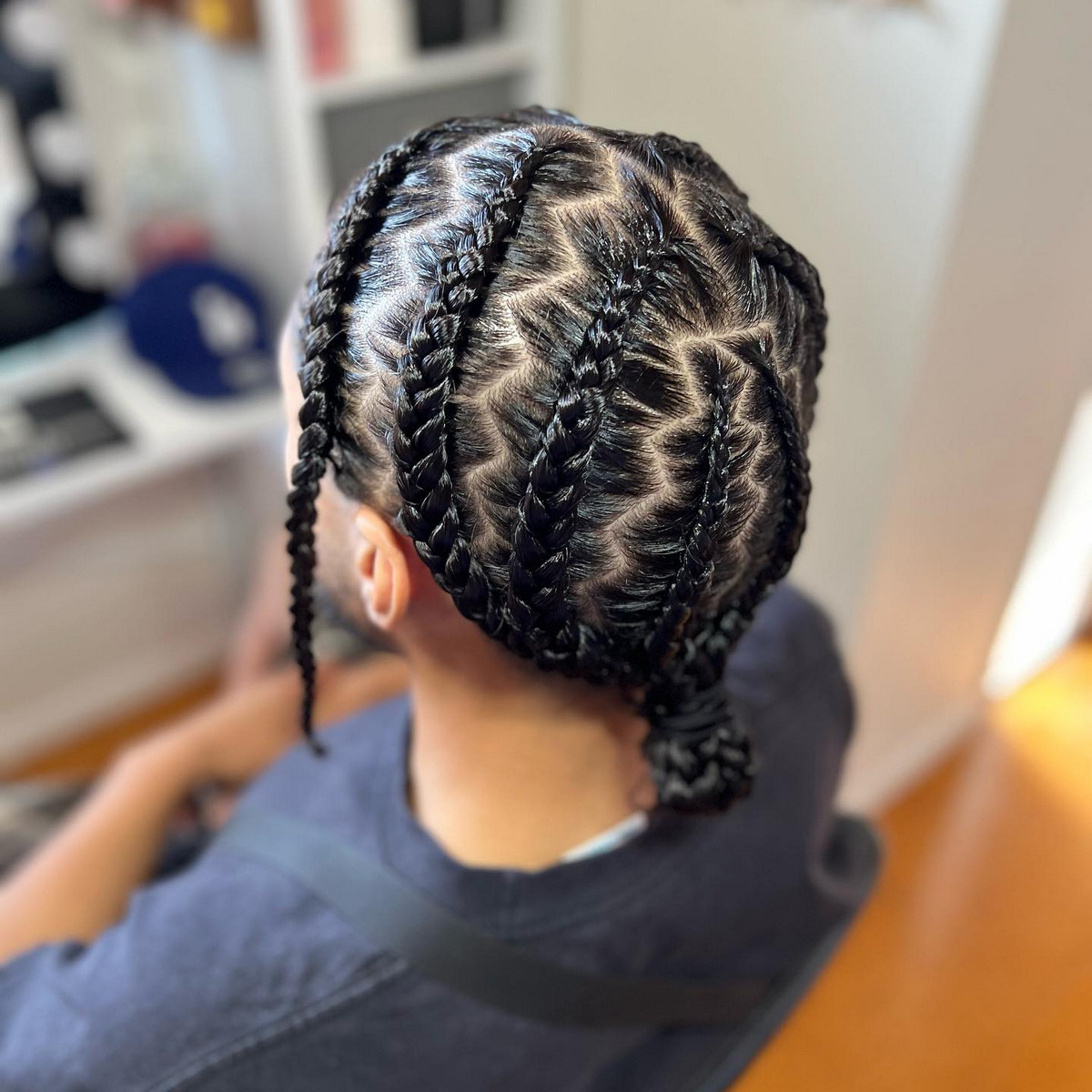 Cornrowed Ringlets 