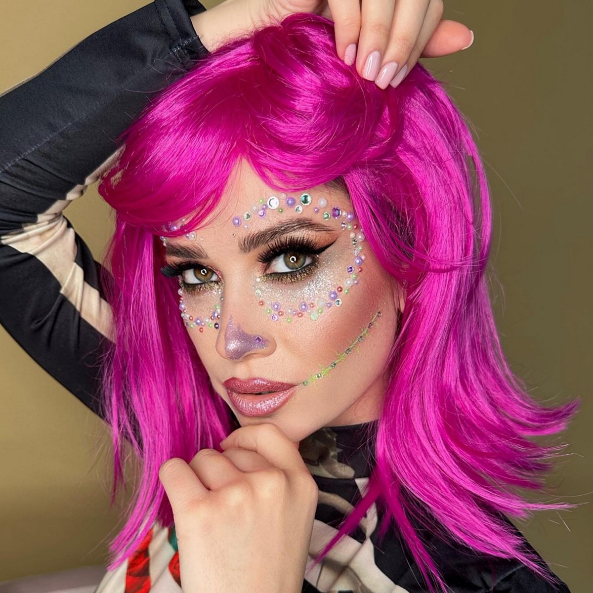 Electric Pink Hair