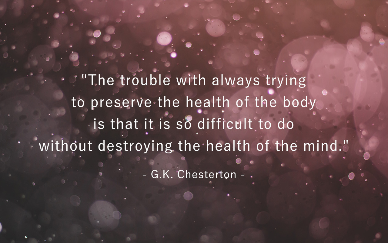 Weight Loss Quotes - G.K. Chesterton