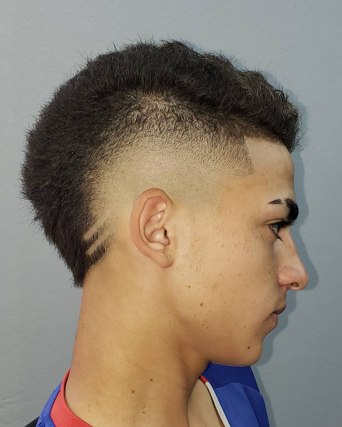Fade With Design Mohawk