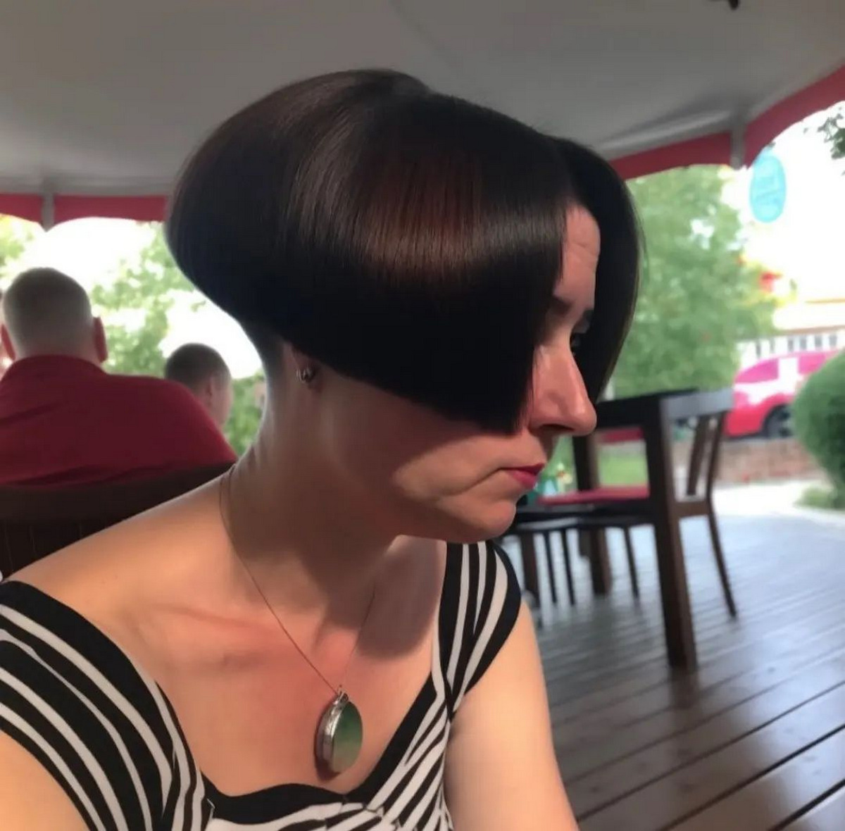 Undercut Bob With A Shave In The Back