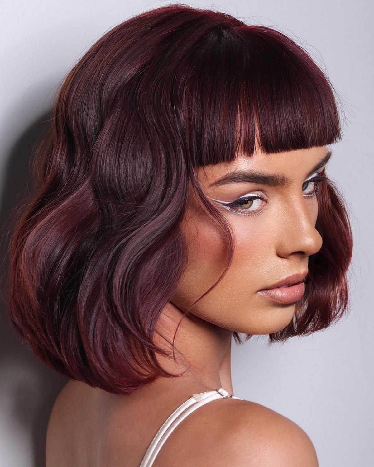 Chocolate Dark Plum Hair