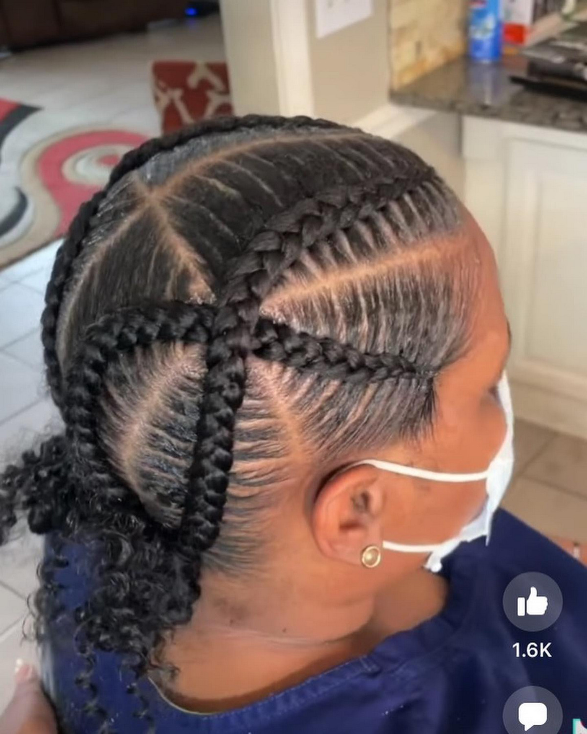 Four Quick Feed-In Braids and Curly Knot