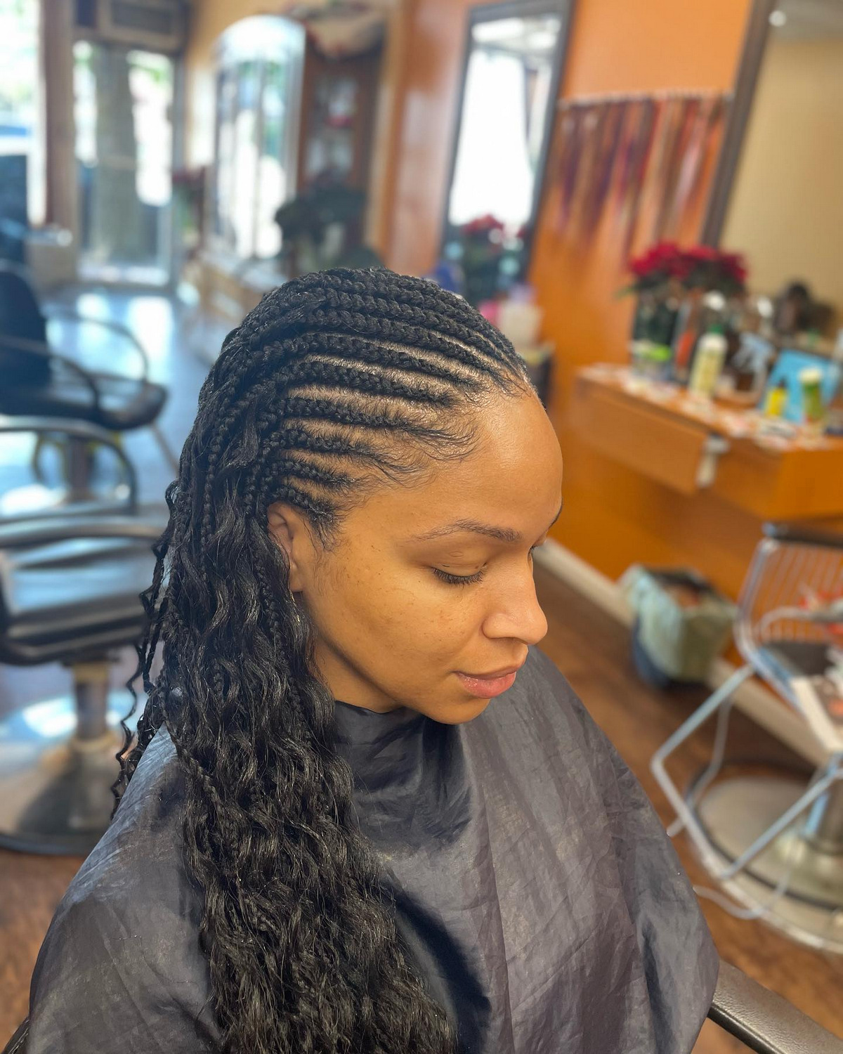 Laconic Cornrow Goddess Braids