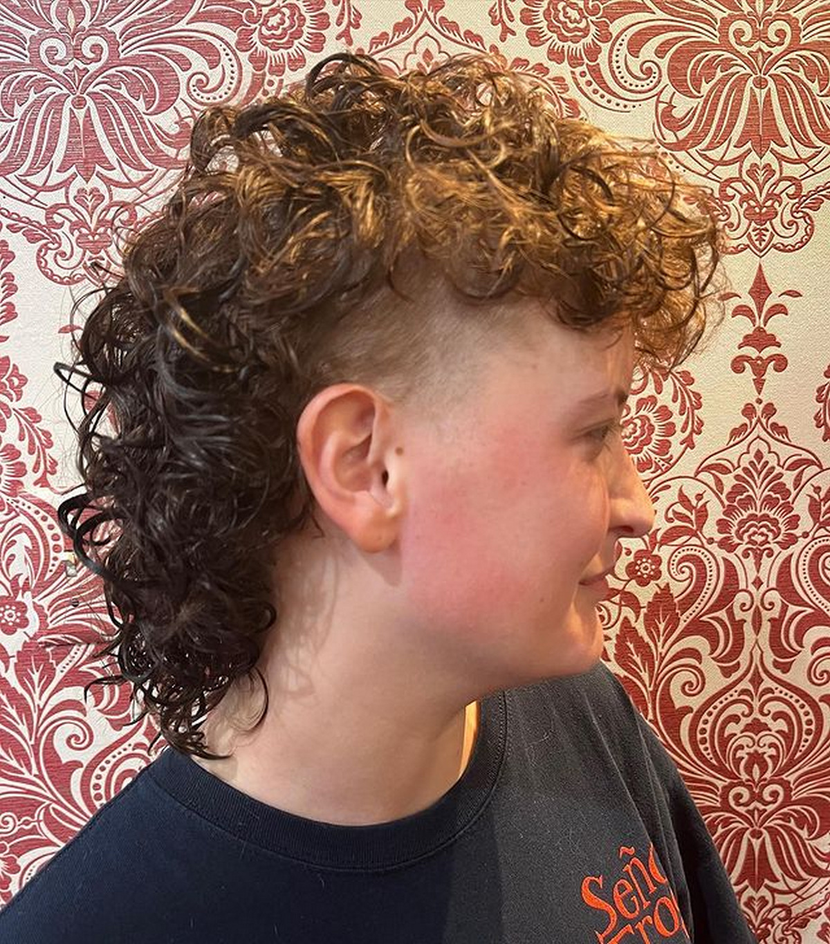 Permed Faux Hawk
