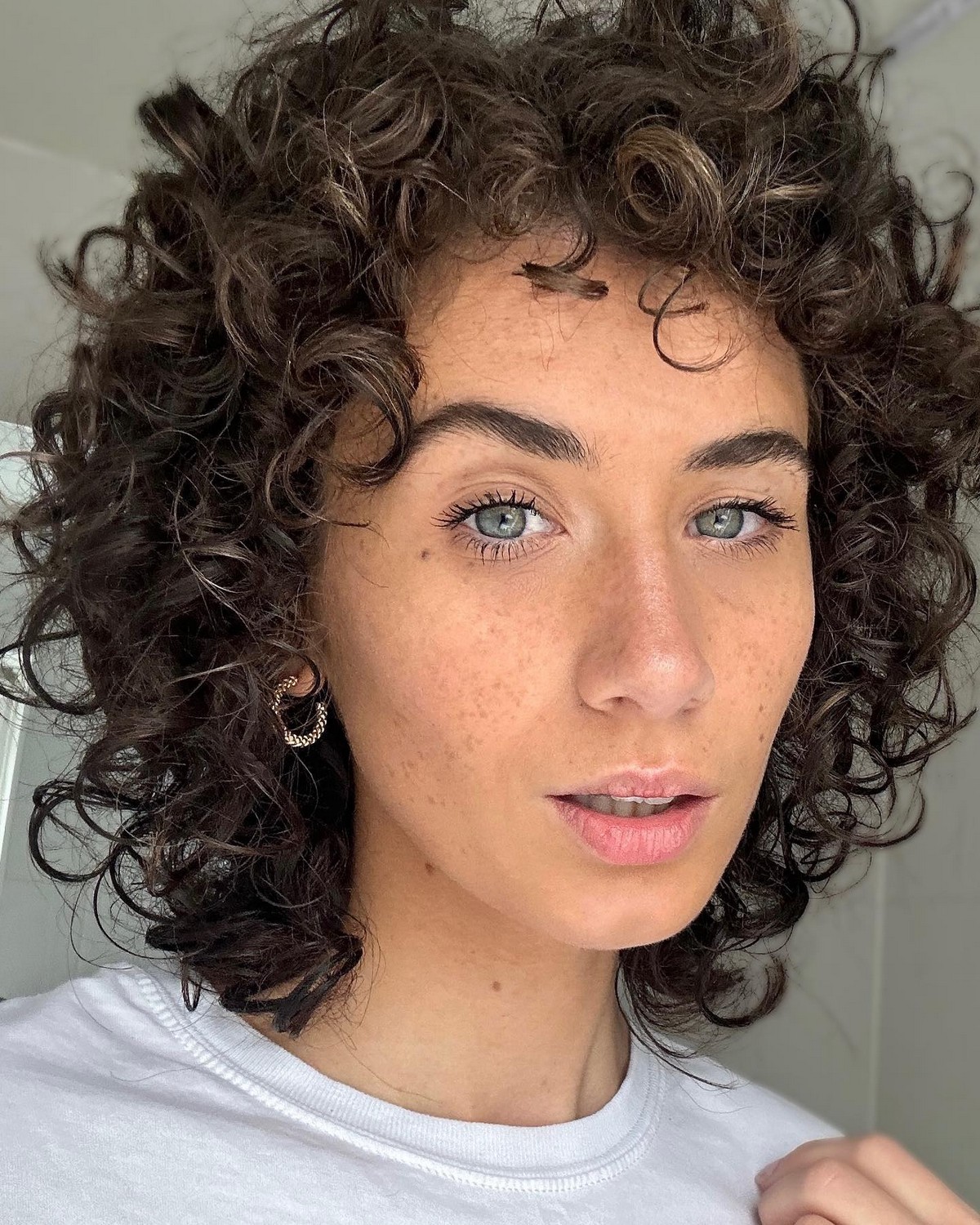 Voluminous Curly Mullet