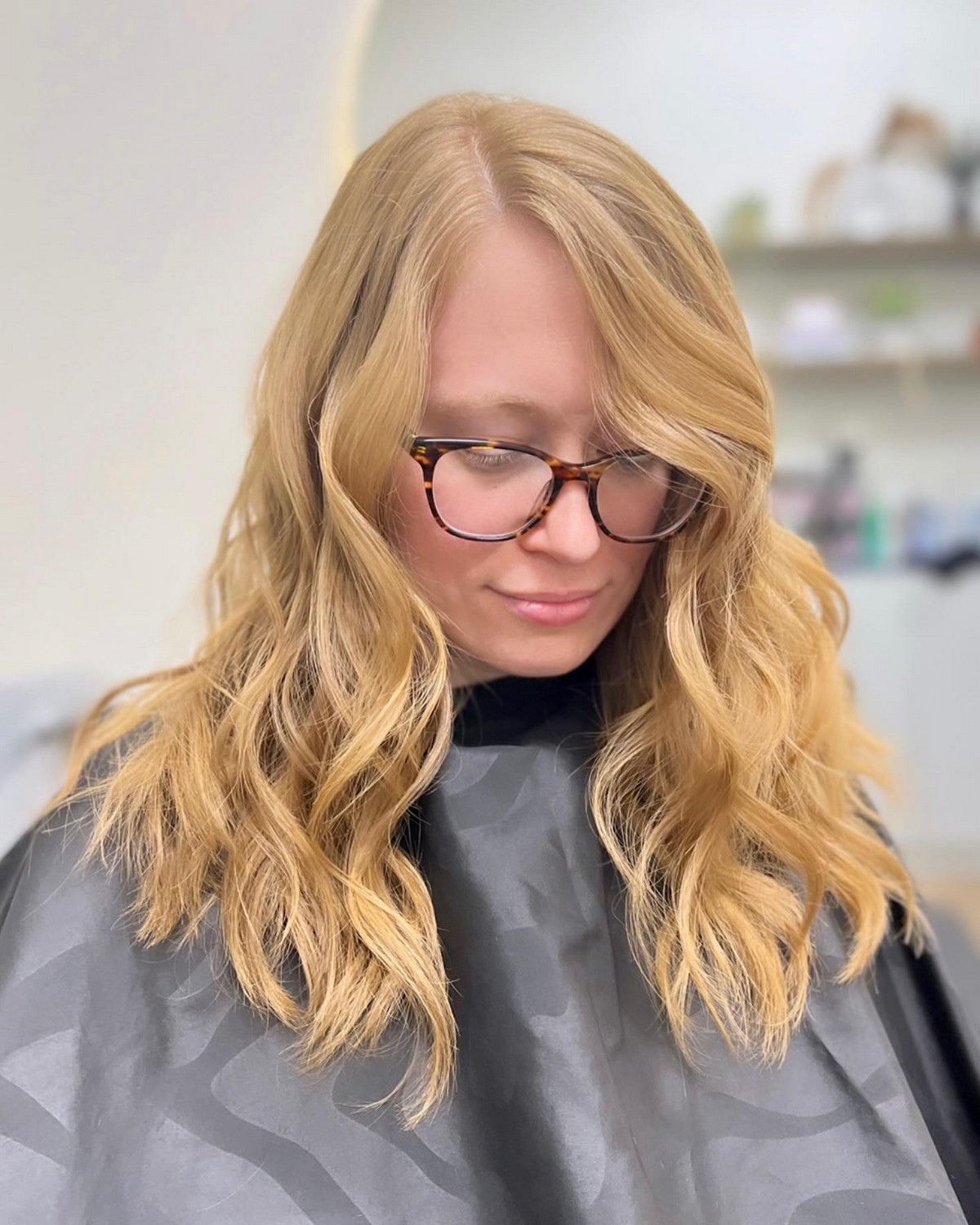 Blonde Wave With Long Side Bangs