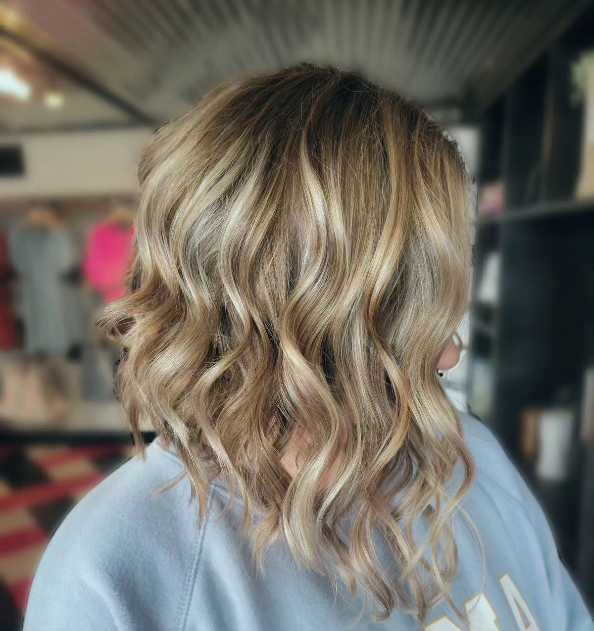 Asymmetrical Bob With Lowlights