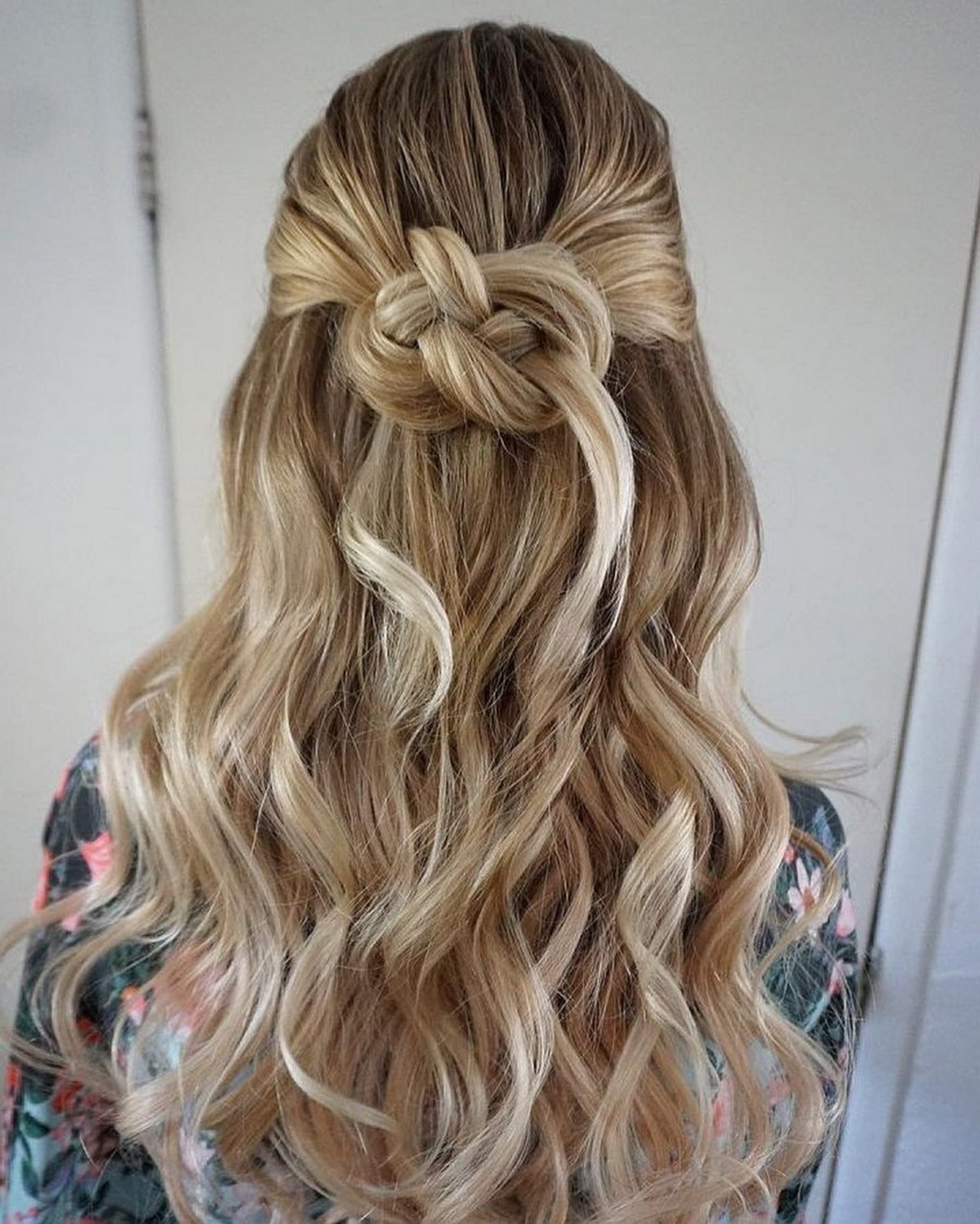Knotted Half-Up Half-Down