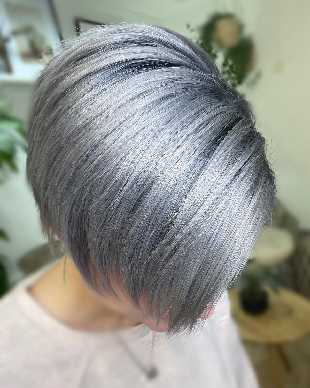 Shinny Gray Pixie 