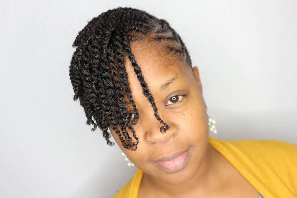 Twists And Cornrows Updo