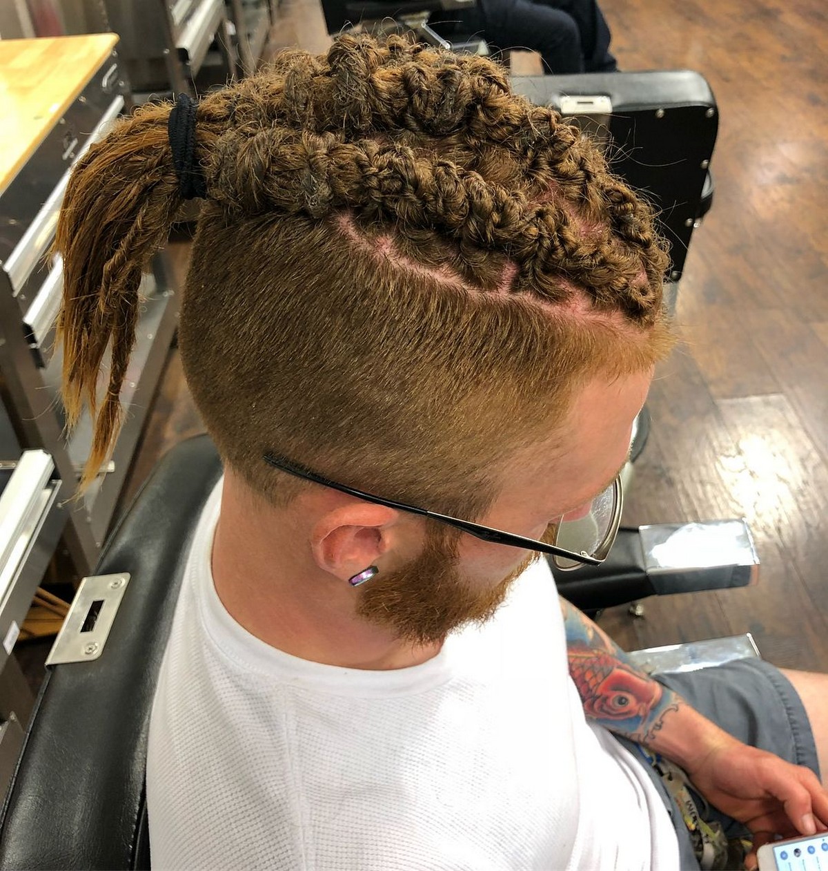 Blond Mohawk Dreads