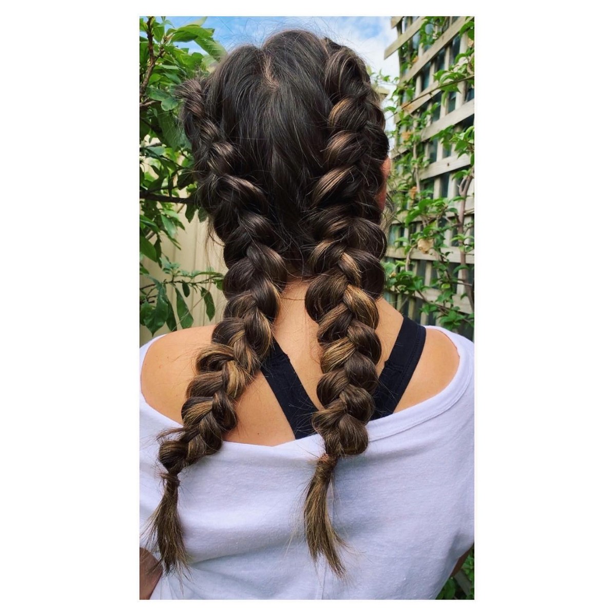 Two Tone Pull-Through Pigtail Braid