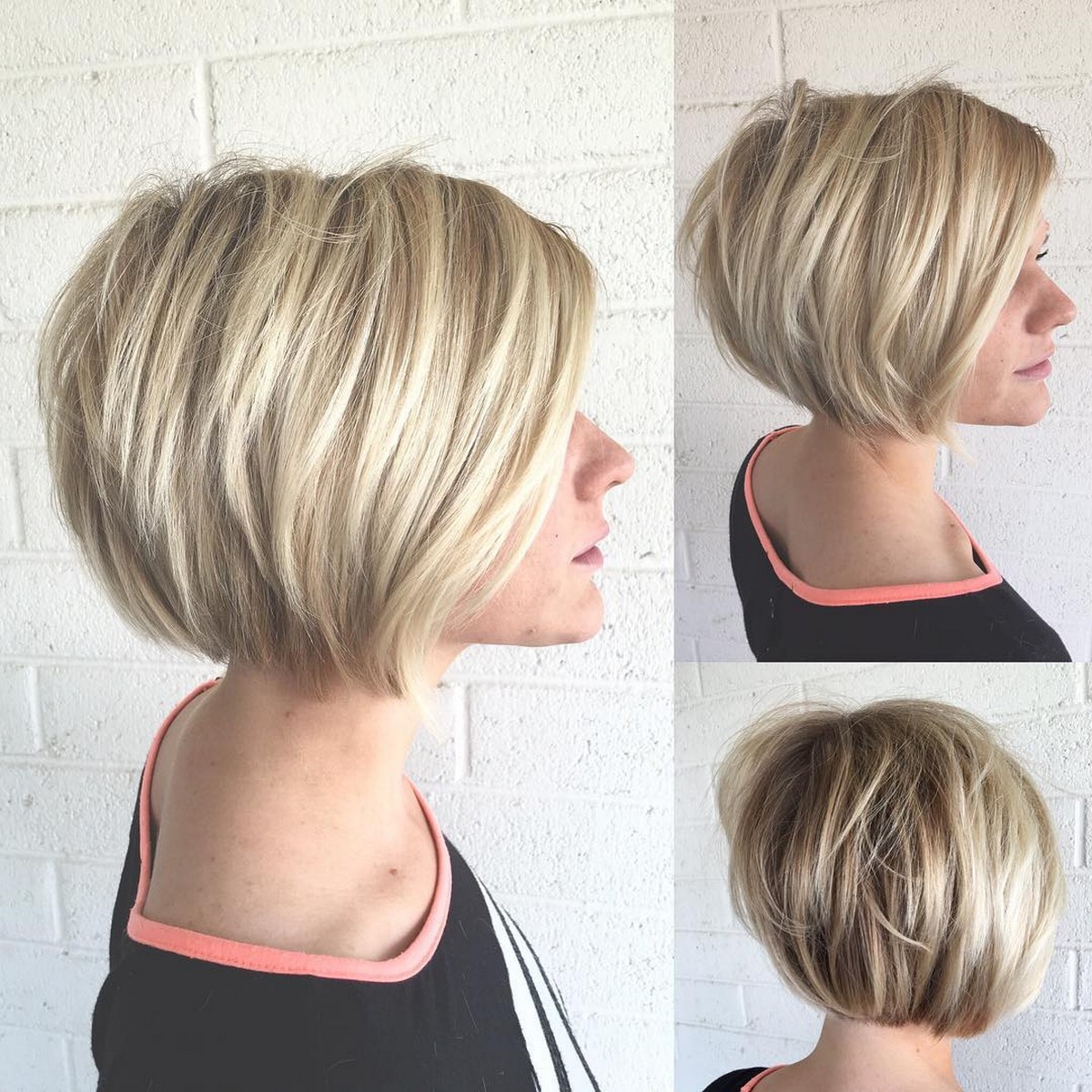 Bright Blonde Bob Cut