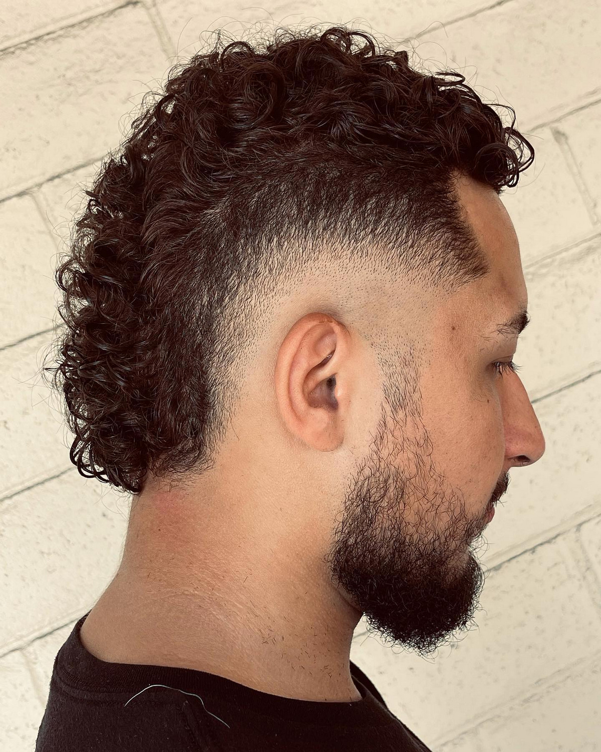 Curly Messy Mohawk