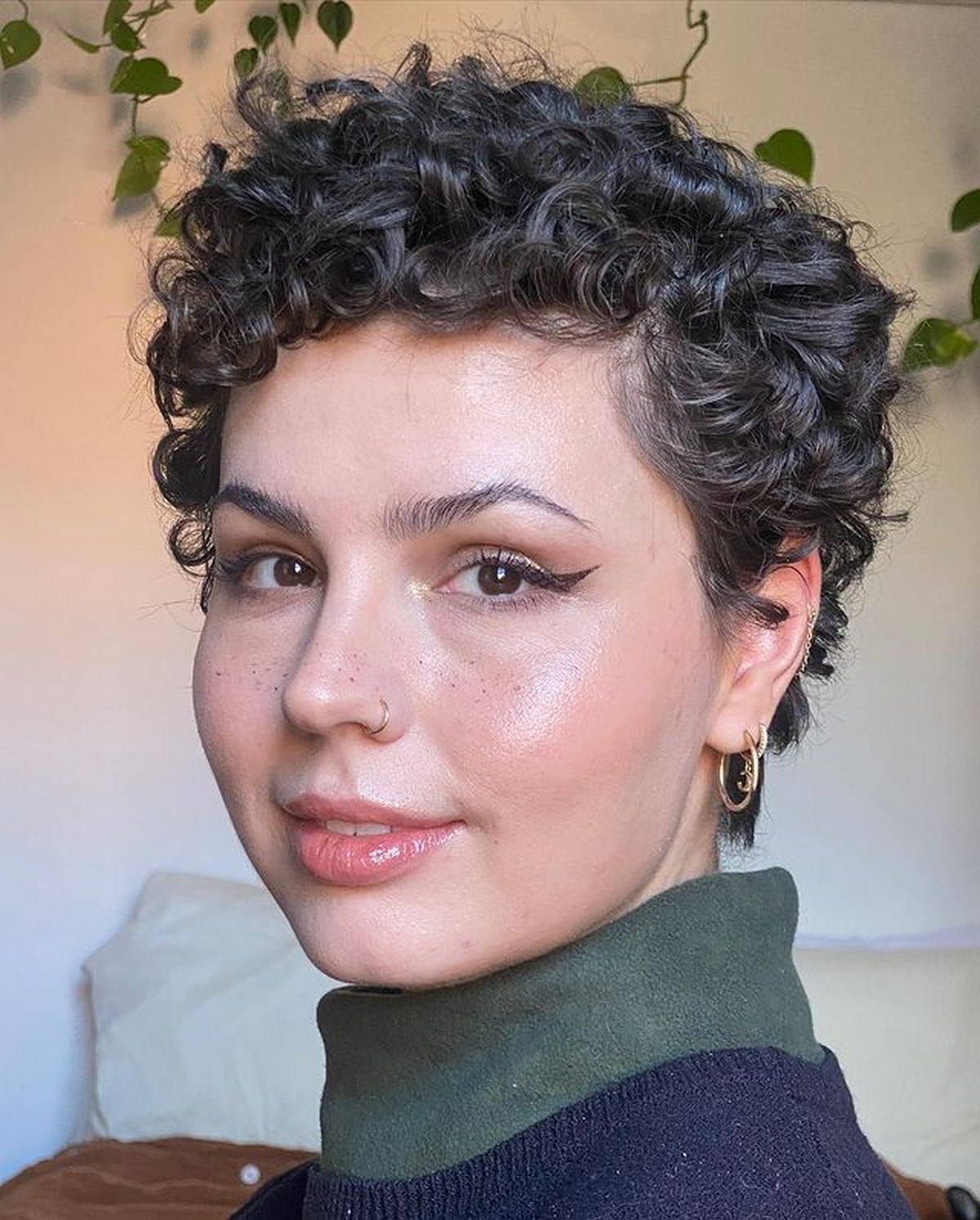 Curly Pixie Cut