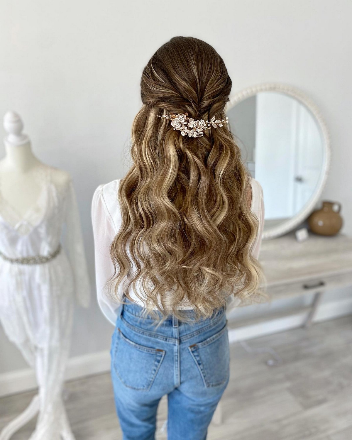 Twisted Half-Up Half-Down