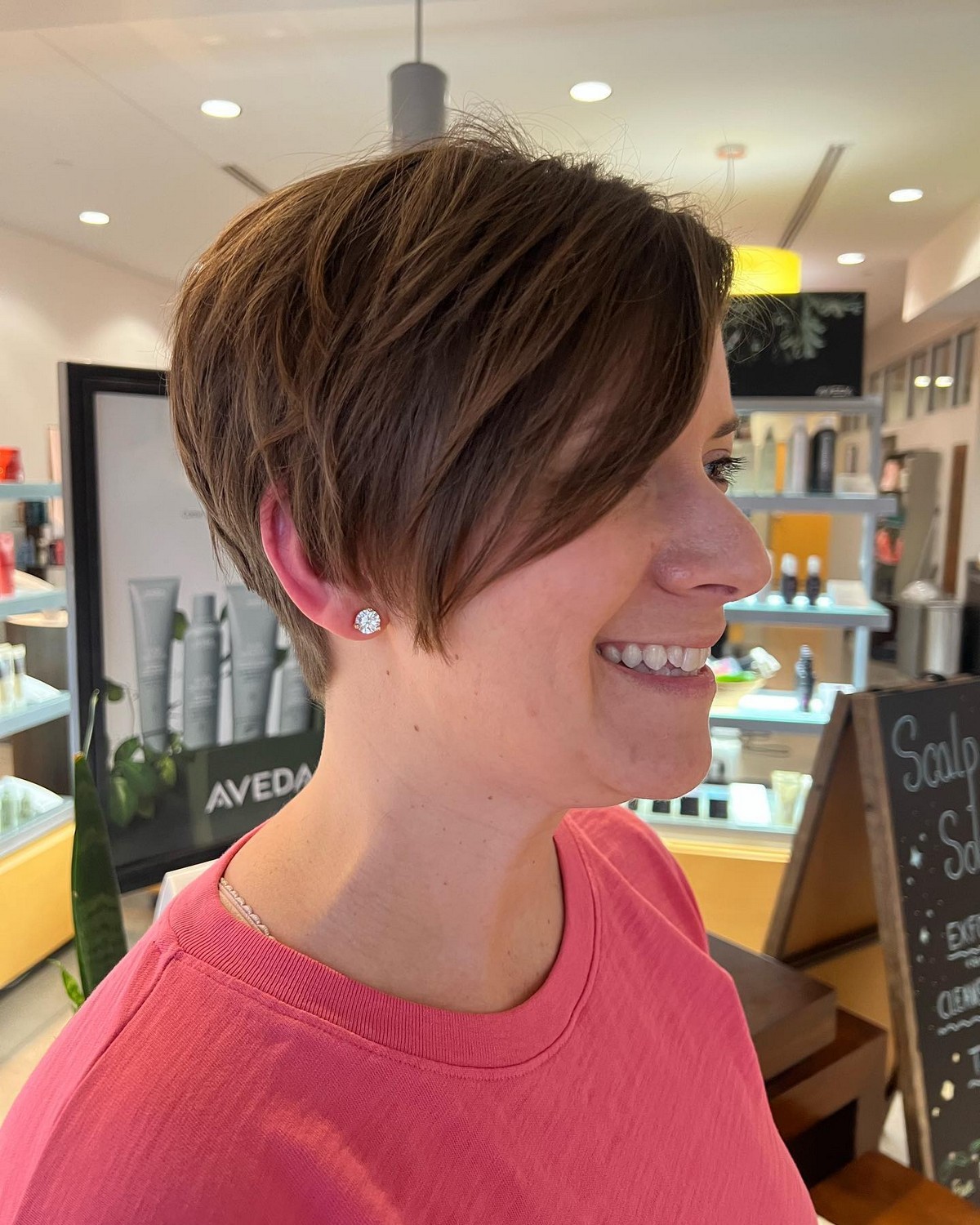 Long Pixie Cut With Side Bangs