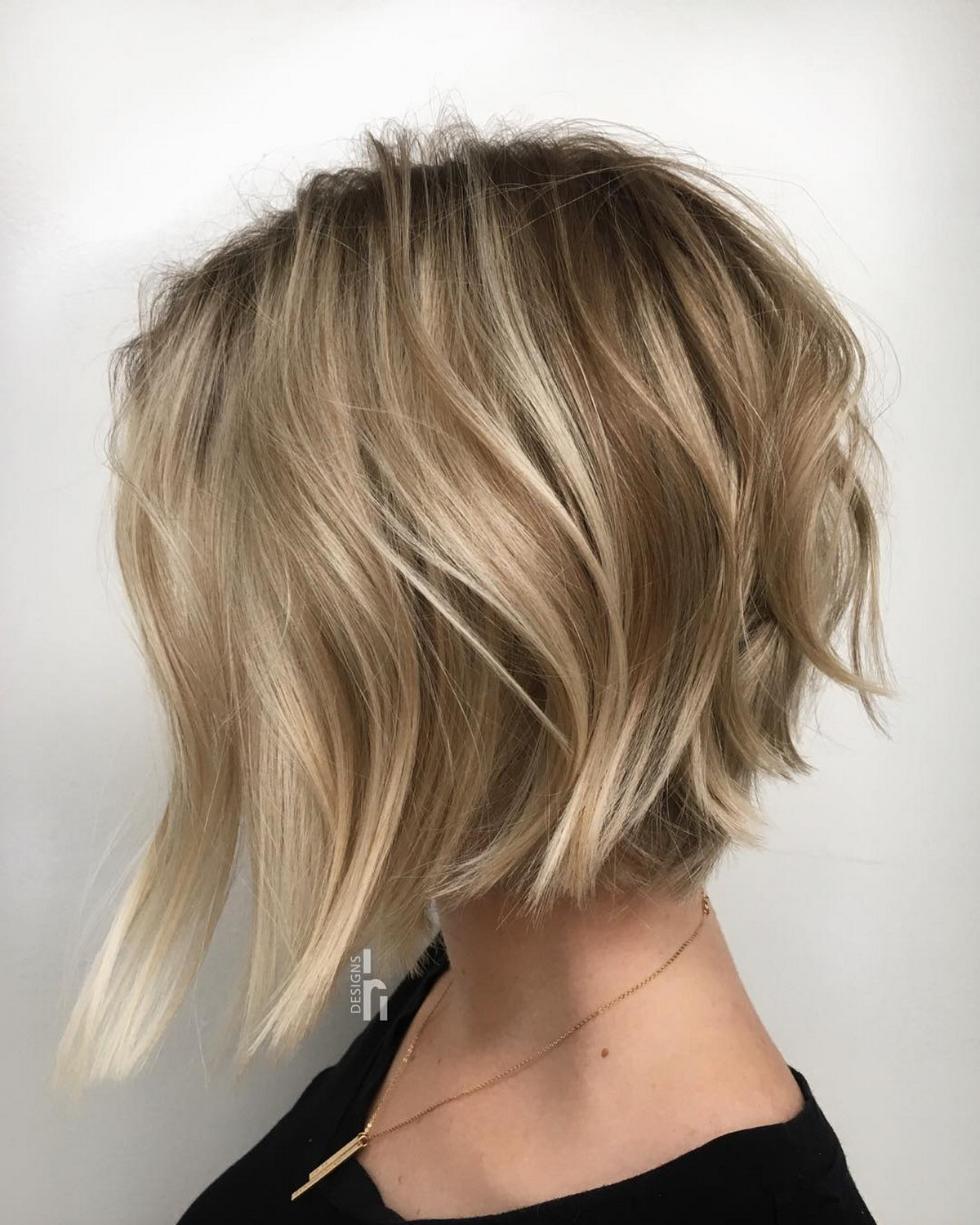 Messy Bob With Elongated Front Pieces