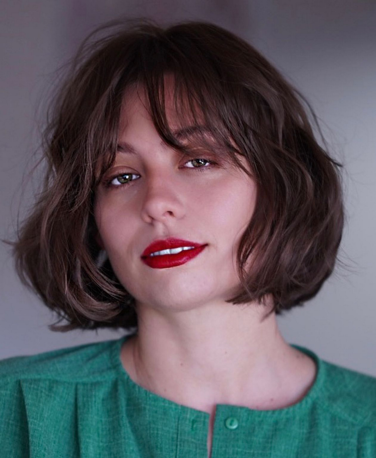 Classic Bob With Bangs