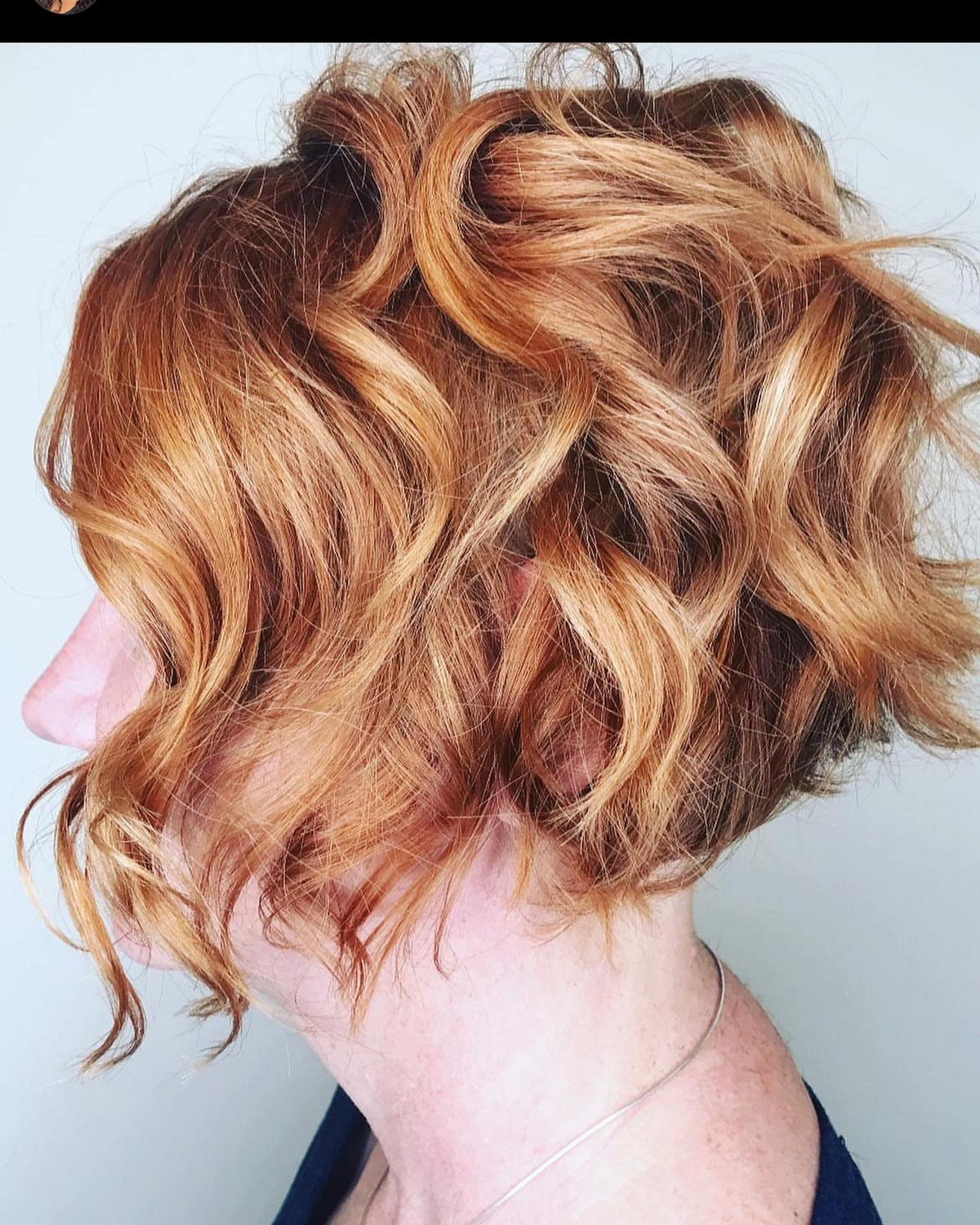 Messy Curled Bob