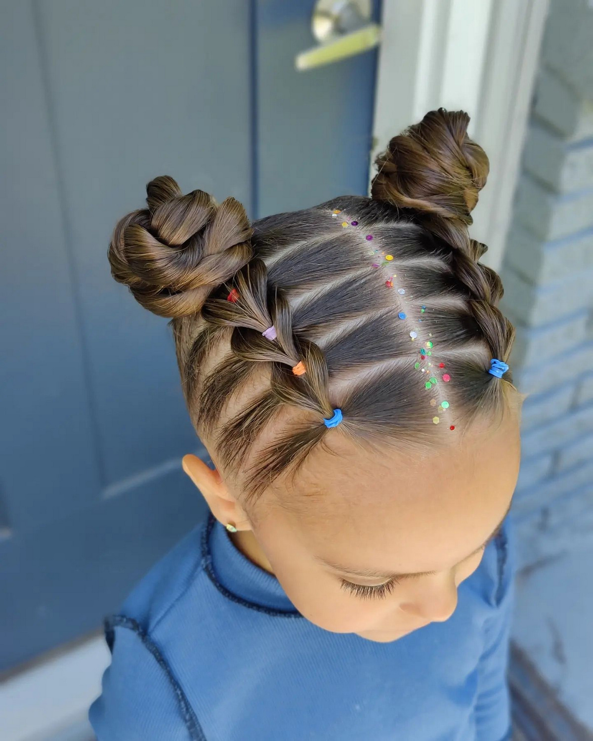 Pull Through Braid With Space Bun