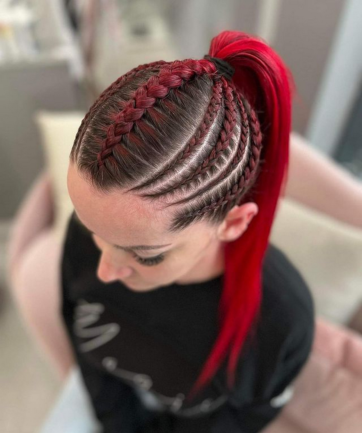 French Braid Ponytail
