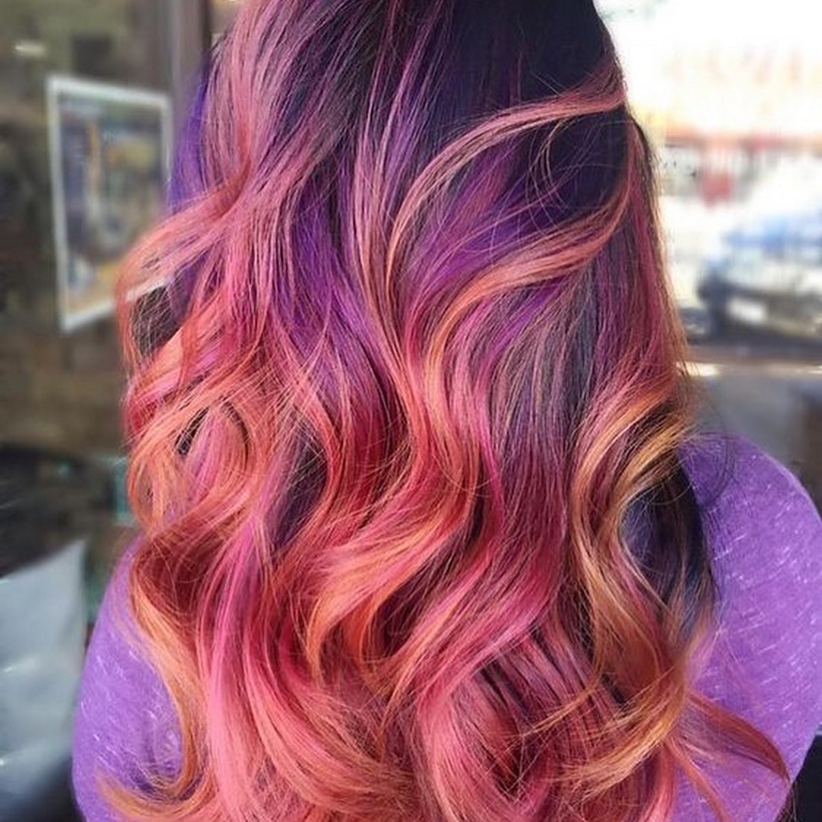 Plum Copper Hair