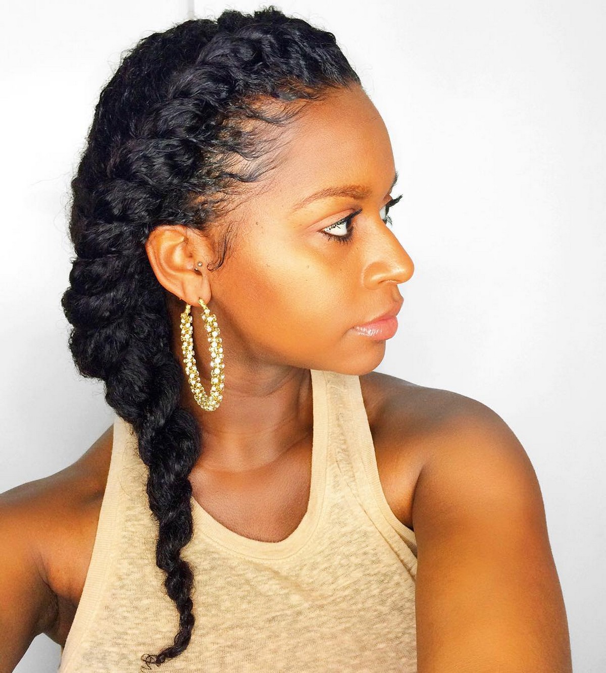 Side Twist Protective Style
