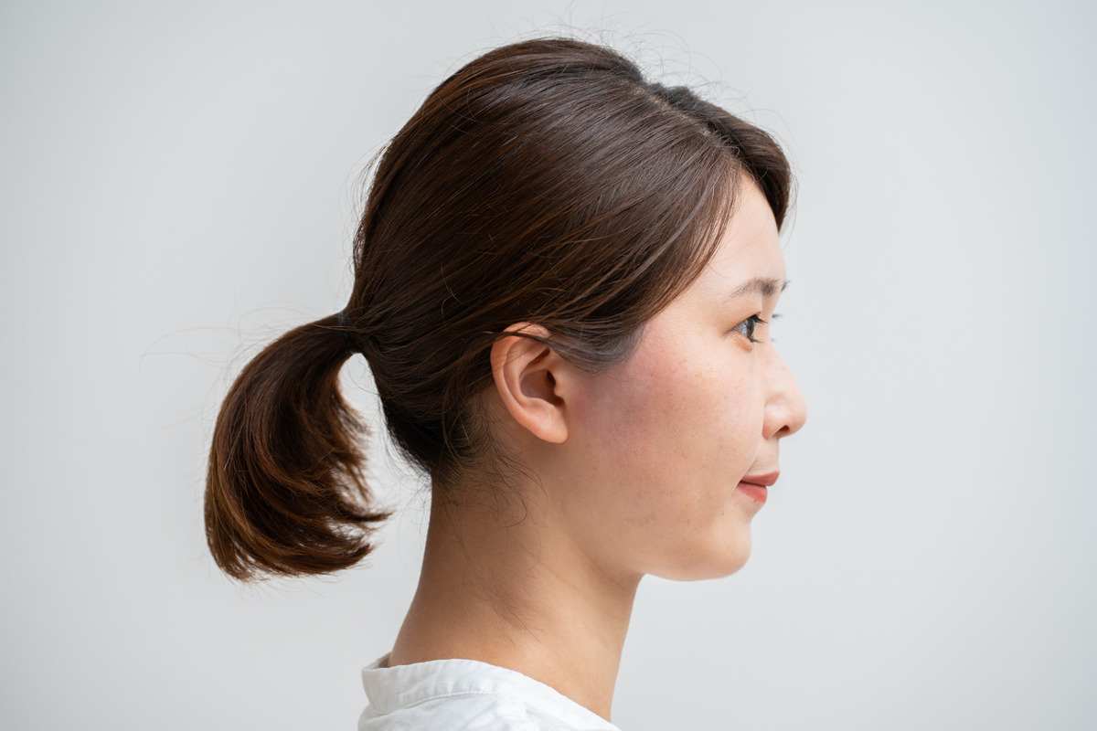 Low Ponytail With Thin Hair