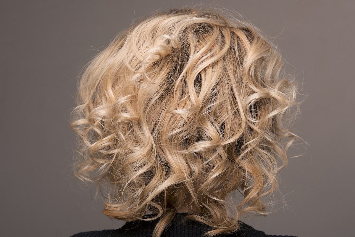 Messy Bob Curl Perm Hair