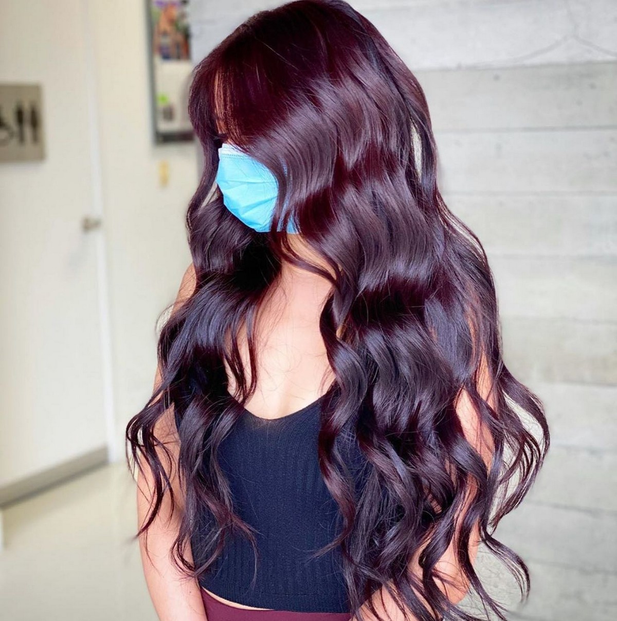 Plum Mahogany Hair