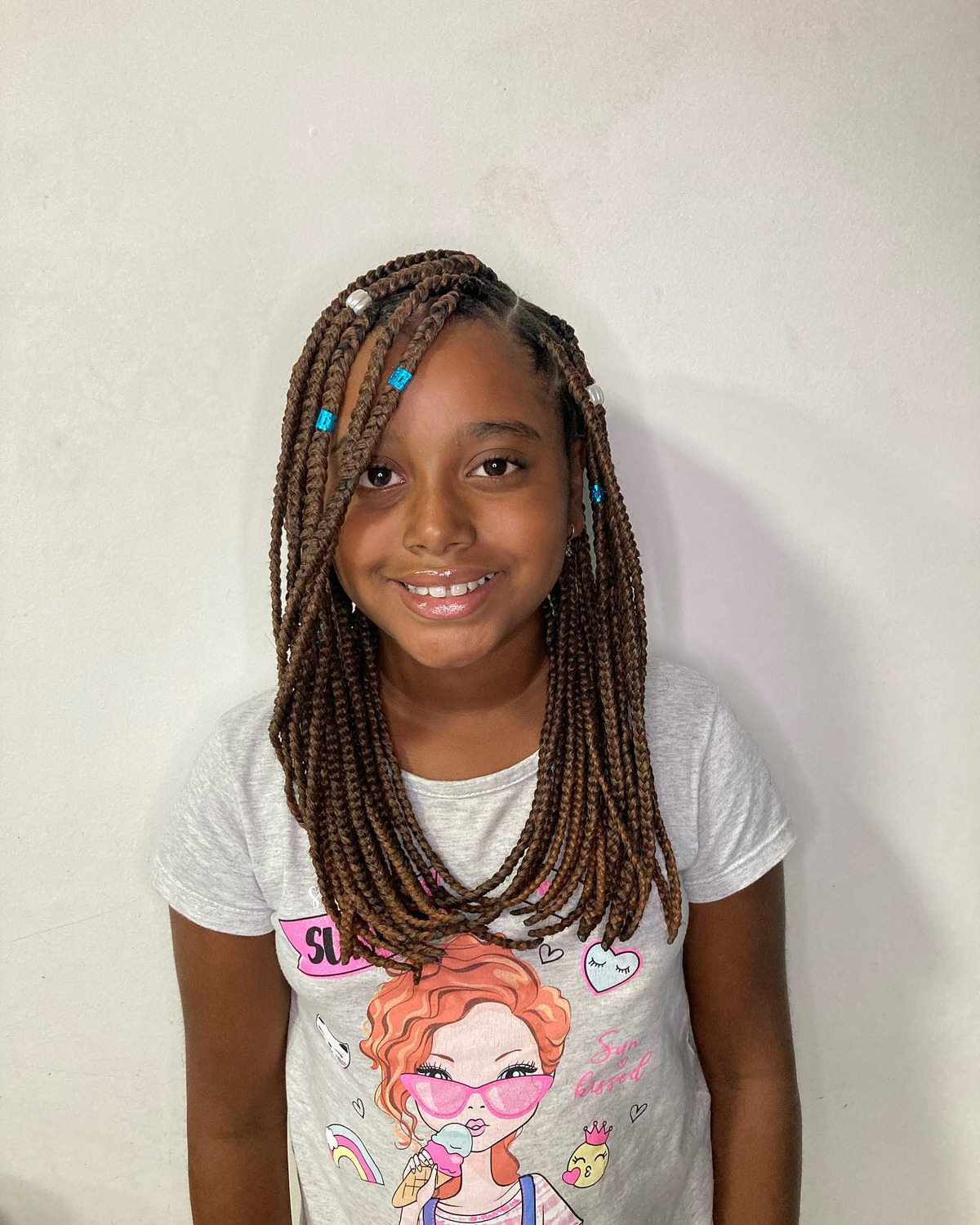 Side Part With Braids