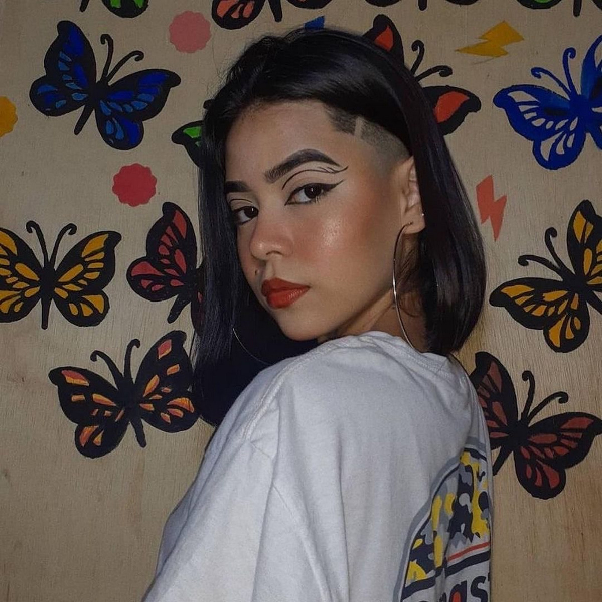 Black Bob With Shaved Side