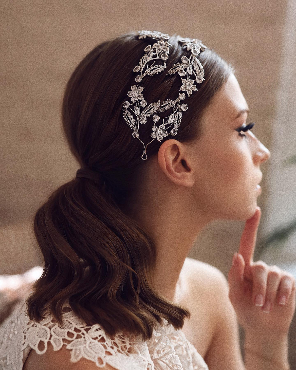 Low Wavy Ponytail