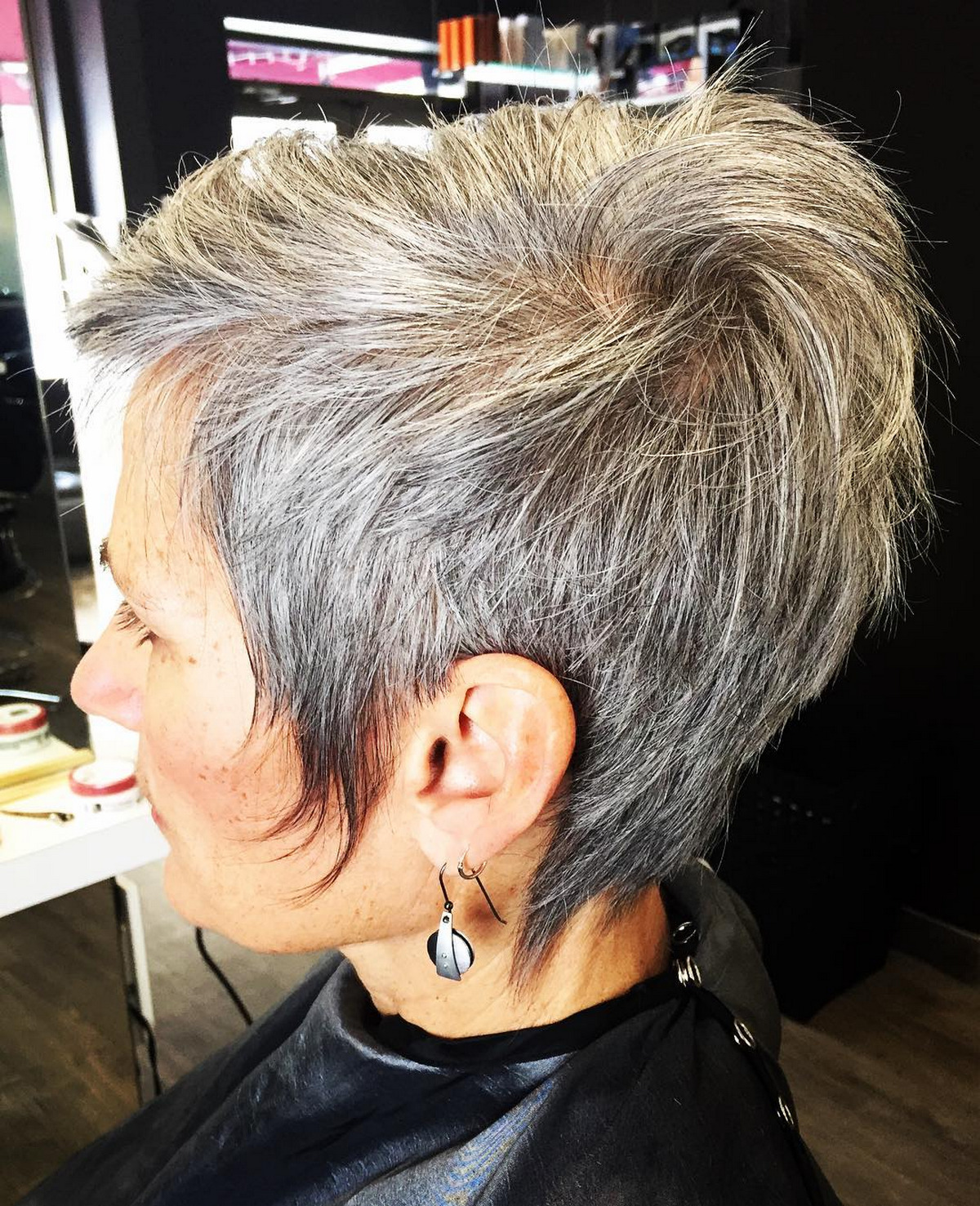 Short And Sassy Gray Blonde