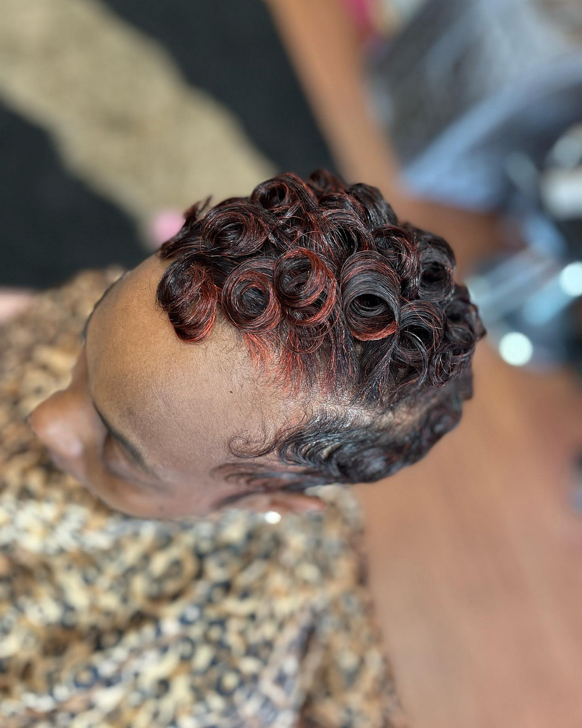 Black and Red Waves