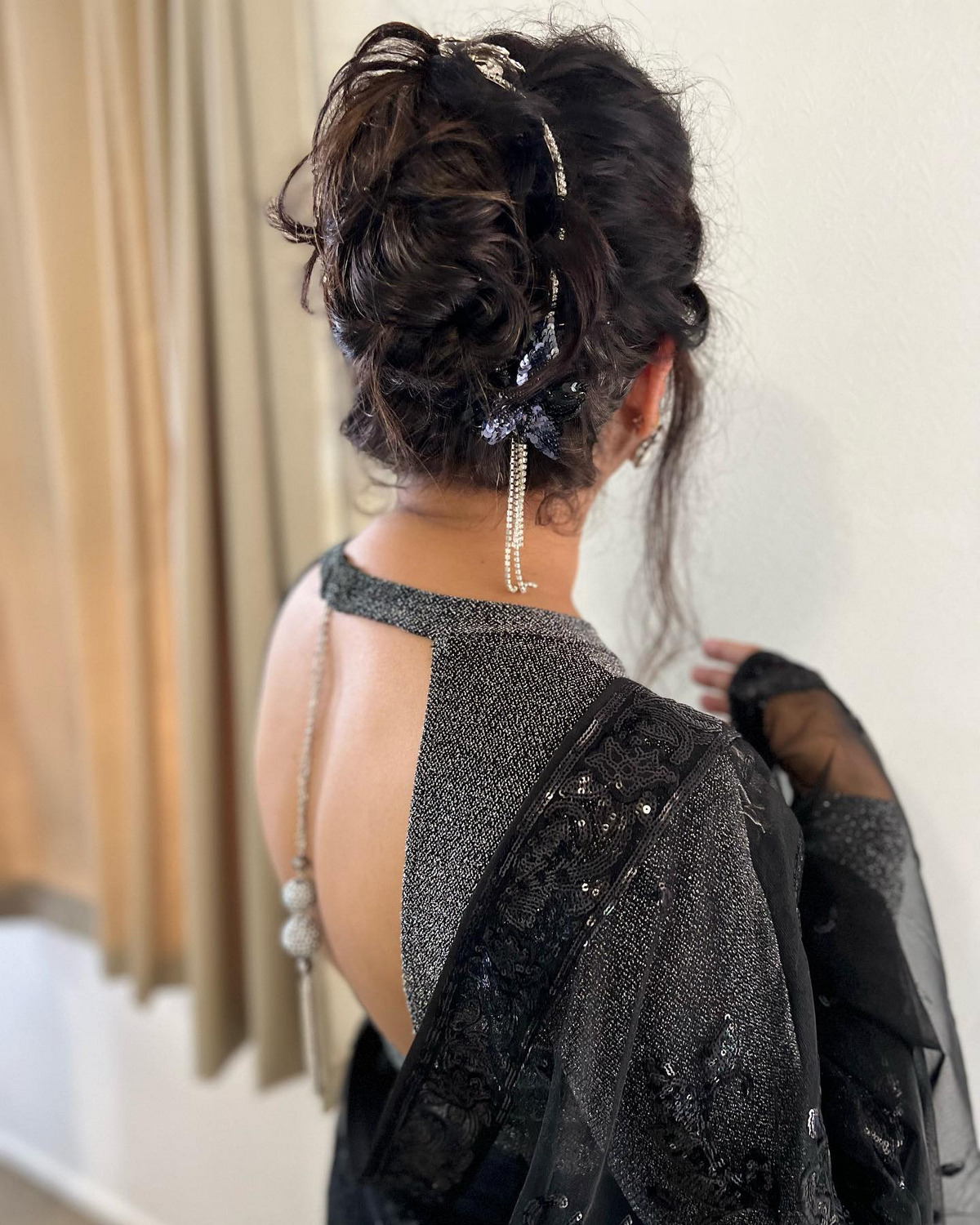 Messy Bun With Accessories