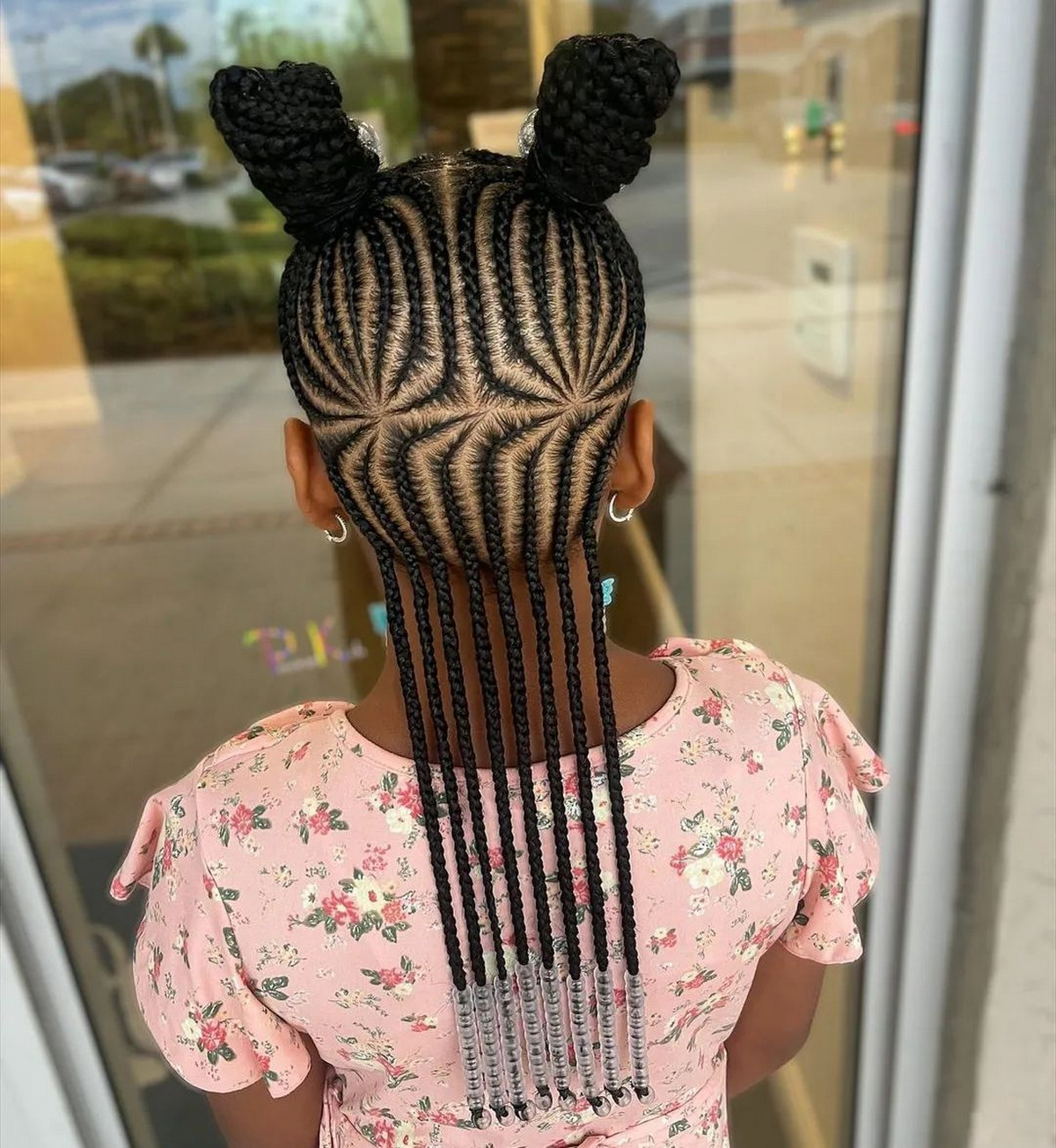 Micro-Braids With Bun
