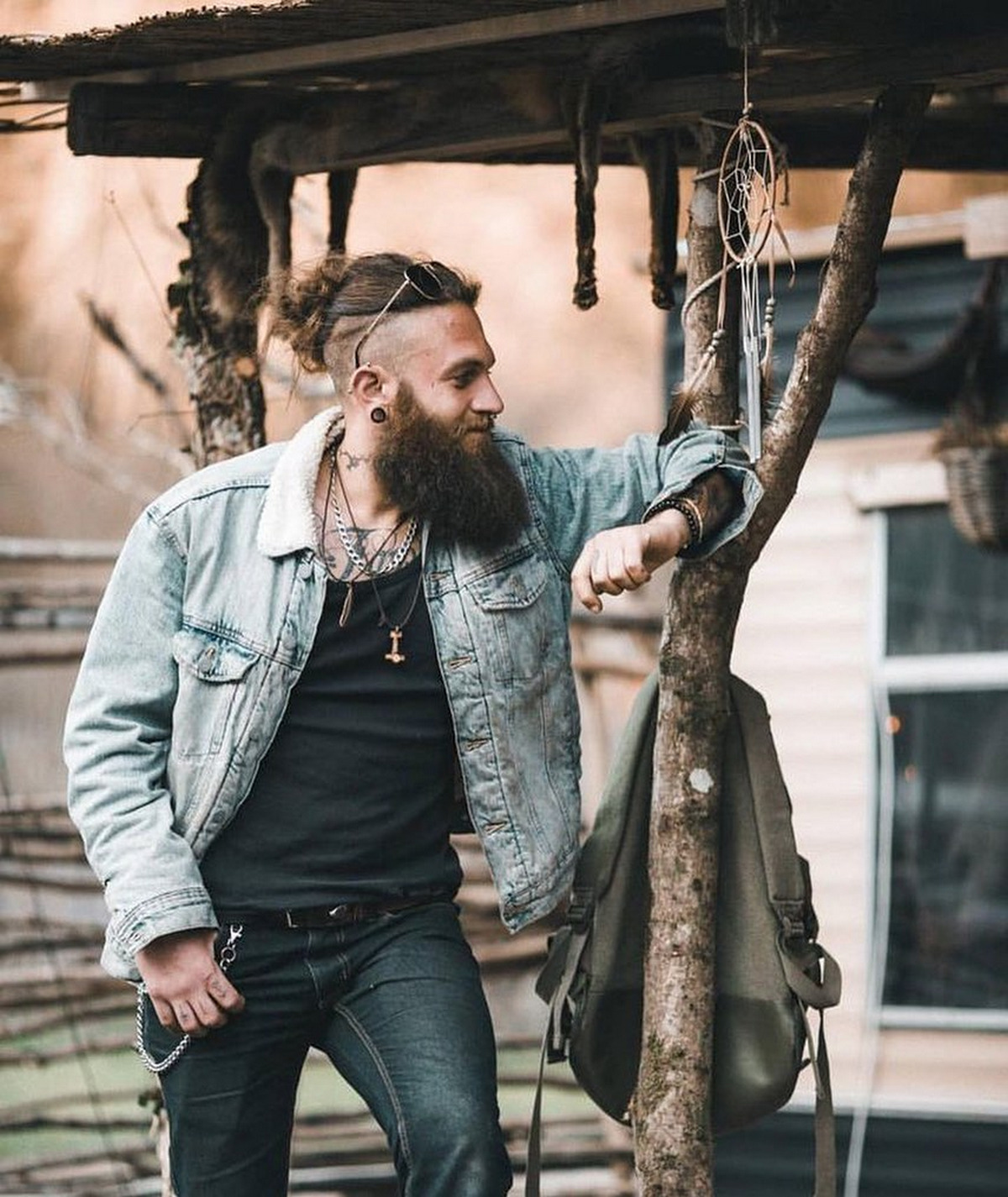 Mohawk Man Bun