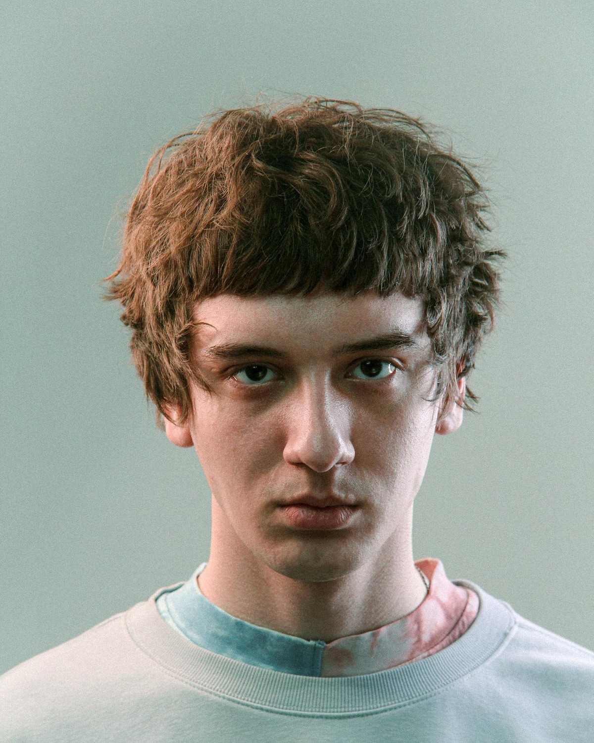 Blond Curly Mod Cut For Long Face