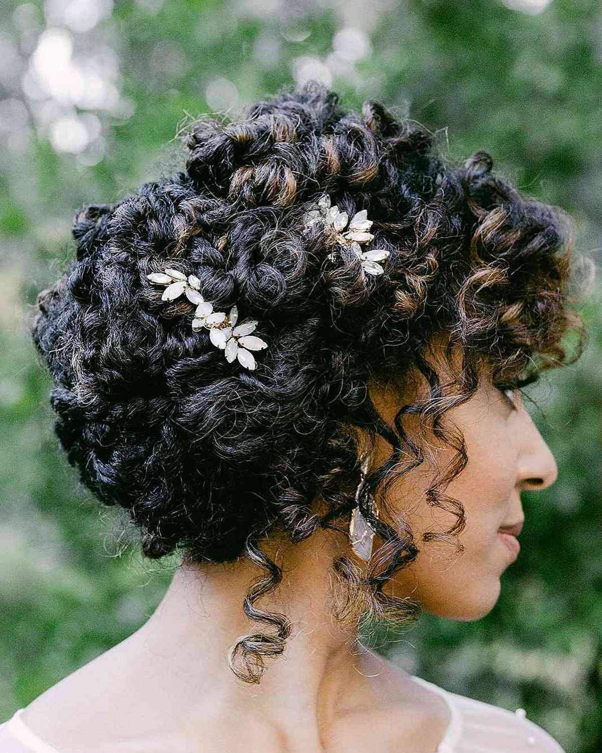 Floral Embellished Curls